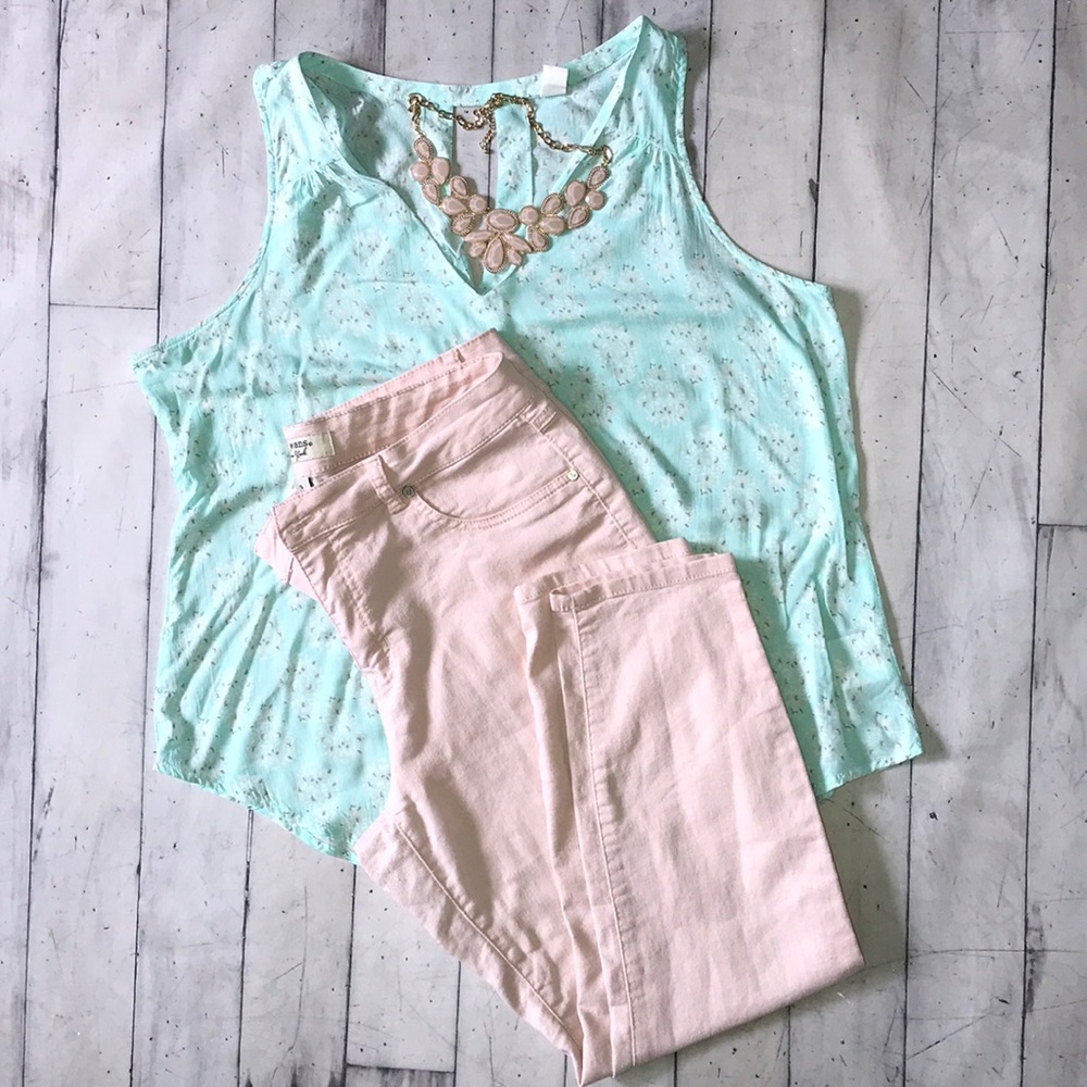 High-waisted skinny ankle jeans